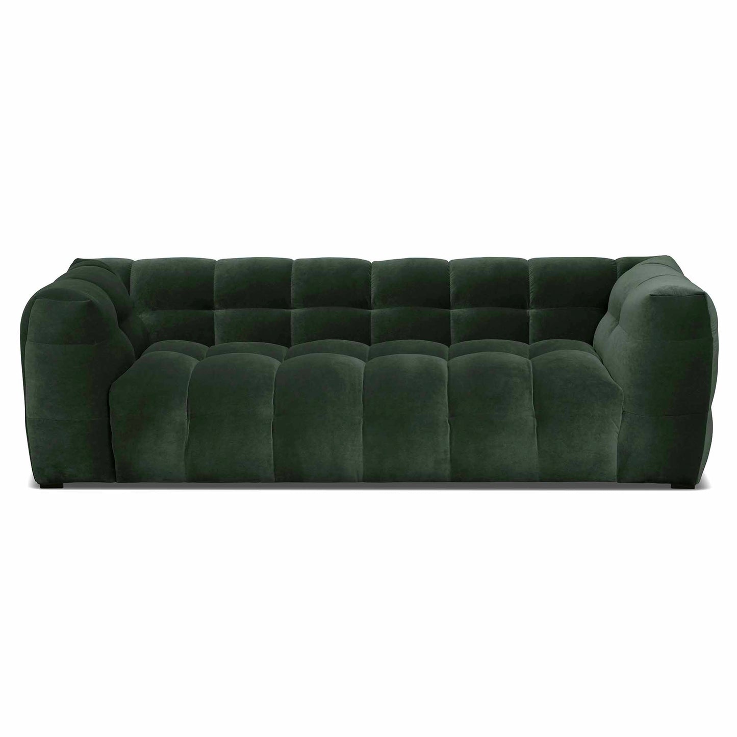 Caesar bubblig design soffa grön sammetssoffa